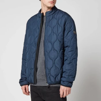 Image of Barbour International Mens Accelerator Race Quilt Jacket - Navy - M