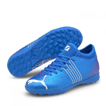 image of Puma Future Z 4.1 Childrens Astro Turf Trainers - BlueMazing/Red