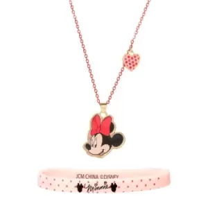 Image of Disney Minnie Mouse Pendant and Bracelet Set