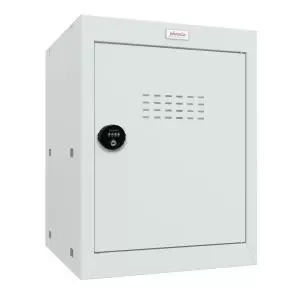 image of Phoenix CL Series Size 2 Cube Locker in Light Grey with Combination