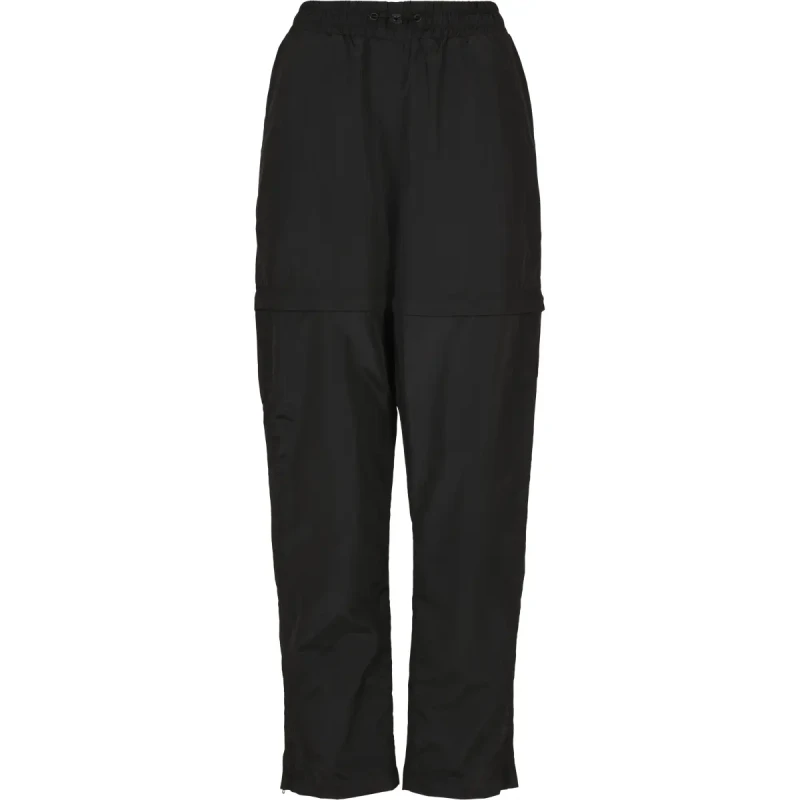 Image of Urban Classics Womens trousers Urban Classics shiny crinkle nylon zip Noir Female XS