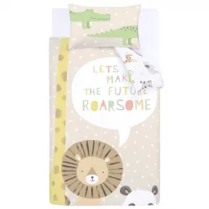 Image of Catherine Lansfield Roarsome Animals Single Duvet Cover