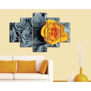 image of ST036 Multicolor Decorative MDF Painting (5 Pieces)