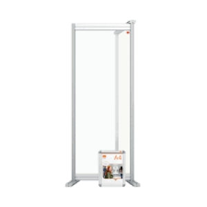 Image of Acrylic Modular Desk Divider Extension 400x1000mm Clear KF90381