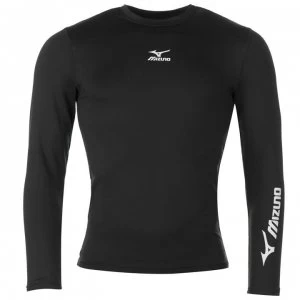 Image of Mizuno Long Sleeve Base Top Mens - Black