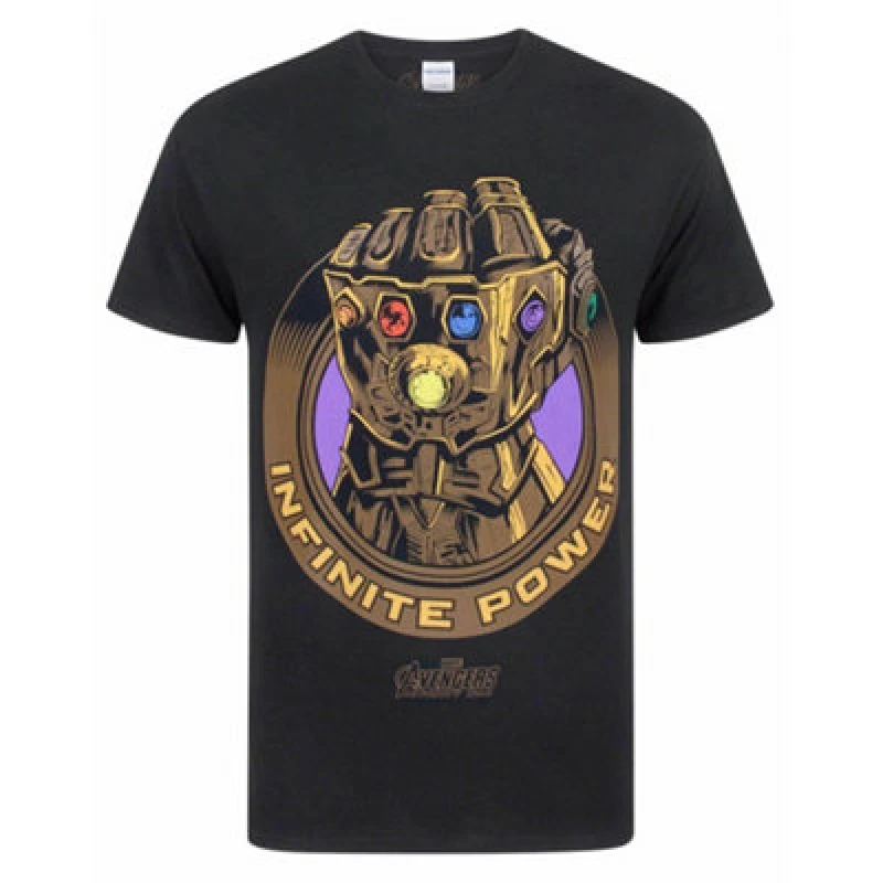 Image of Marvel Marvel Men Short Sleeved T-Shirt in Black Size: X-Large Black XL Male 5056210104743