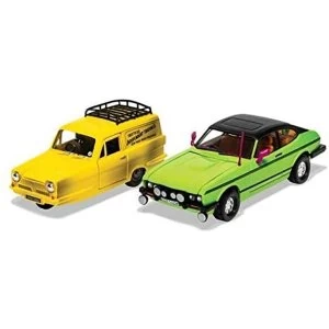 Image of Corgi Del Boys Reliant Regal and Ford Capri MkII Diecast Model