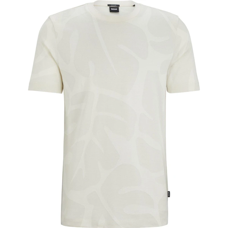 Image of Boss Mens Thompson T-Shirt Open White male Large