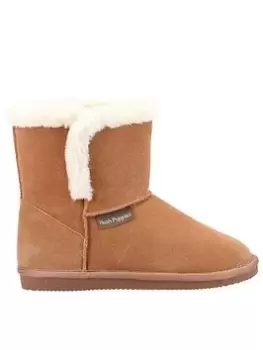 Image of Hush Puppies Ashleigh Boot Slippers - Tan, Brown, Size 3, Women