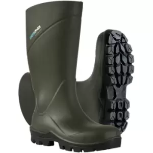 image of Nora NoraMax S5 Polyurethane Safety Wellington Boots - Green - 12 EU 47, Rubber, 12 (EU 47)