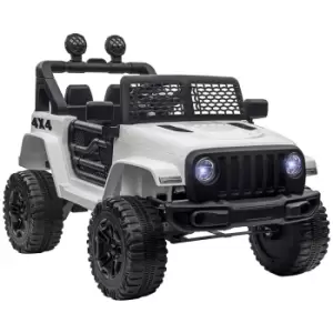 image of Reiten Kids SUV Truck 12V Electric Ride On Car with Remote Control - White