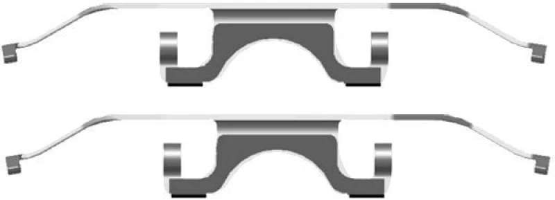Image of HELLA Accessory Kit, brake caliper HELLA 8DZ 355 201-551