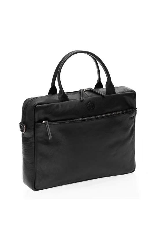 Image of PRIMEHIDE 'Orion' Leather Mens Business Case Black