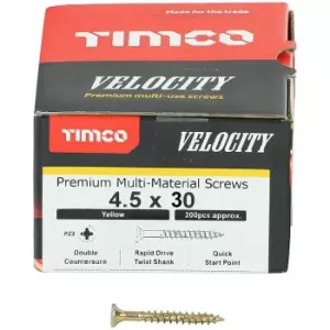 Image of Timco Multi Purpose Countersunk Velocity Screw - 4.5 x 30 (200 pack)