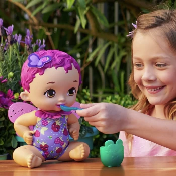 Image of My Garden Baby Colour Change Berry Hungry Doll - Raspberry