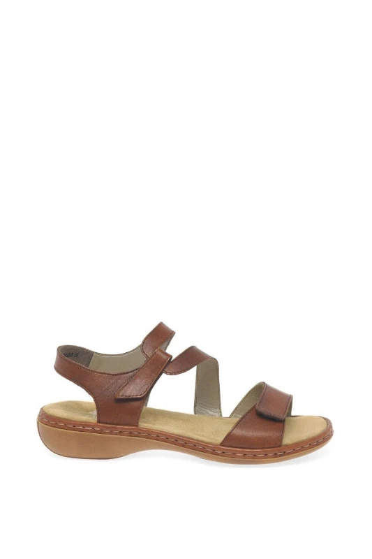 Image of Rieker Rieker Sphere Standard Fit Sandals TAN Female 6 TX85104