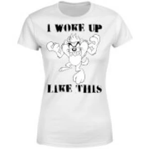 Image of Looney Tunes I Woke Up Like This Womens T-Shirt - White - 3XL