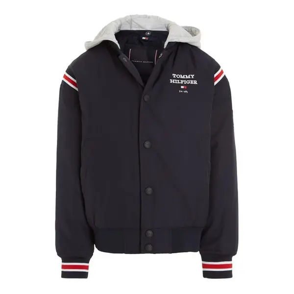 Image of Tommy Hilfiger Tommy Logo Bomber Jacket Bomber Jackets - Midweight 10Y Blue 62881018195