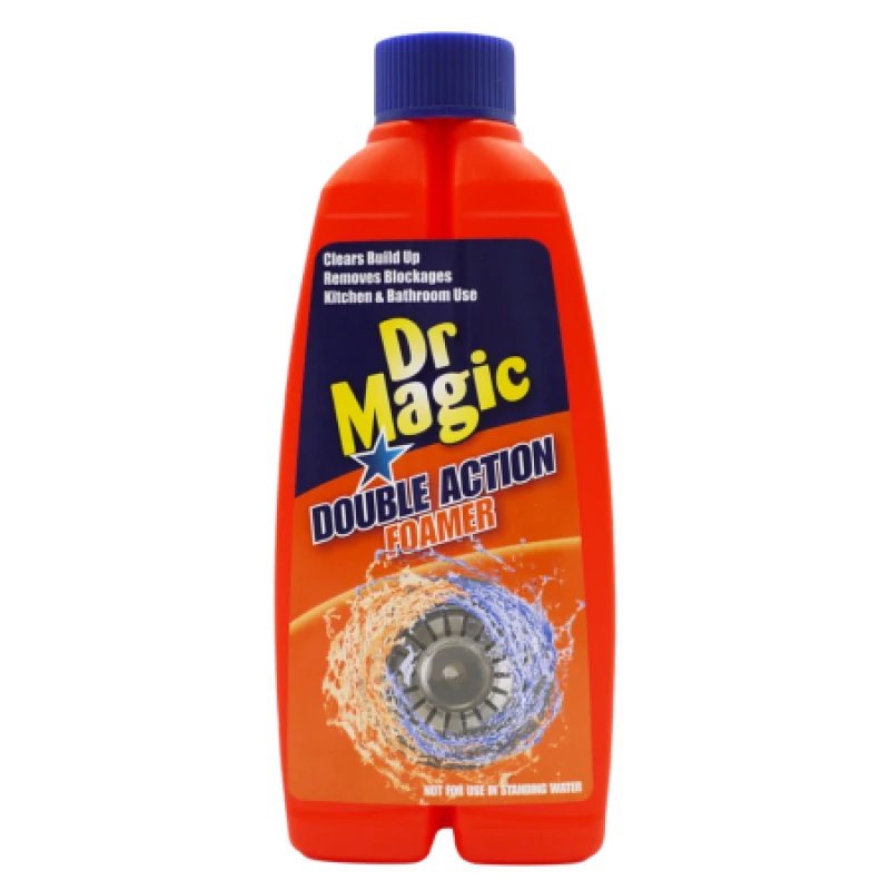 Image of Dr Magic Double Action Drain Foamer Pipe & Sink Unblocker a 500ml DM-508038