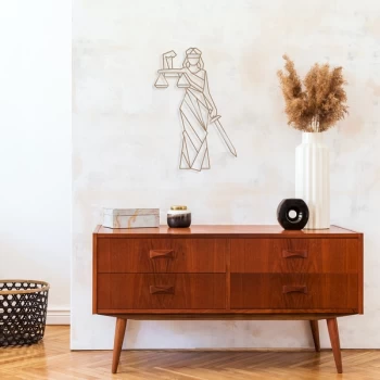 Image of Lady Justice - Copper Copper Decorative Metal Wall Accessory