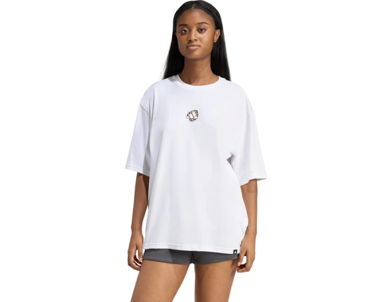 Image of Adidas Animal Oversize T-Shirt Women White L