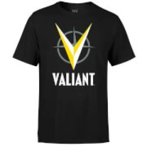 image of Valiant Comics Logo Yellow T-Shirt - Black