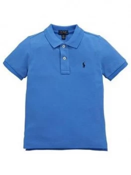 Image of Ralph Lauren Boys Classic Short Sleeve Polo Shirt - Blue, Size 10-12 Years, M
