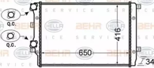 Radiator Heat Exchanger 8MK376726-704 by BEHR