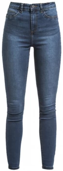 Image of Noisy May Callie HW Skinny Jeans Jeans dark blue