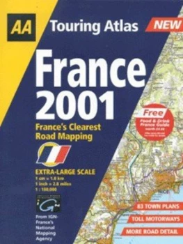 Image of Aa Touring Atlas France by Automobile Association and Institut Gographique National Book