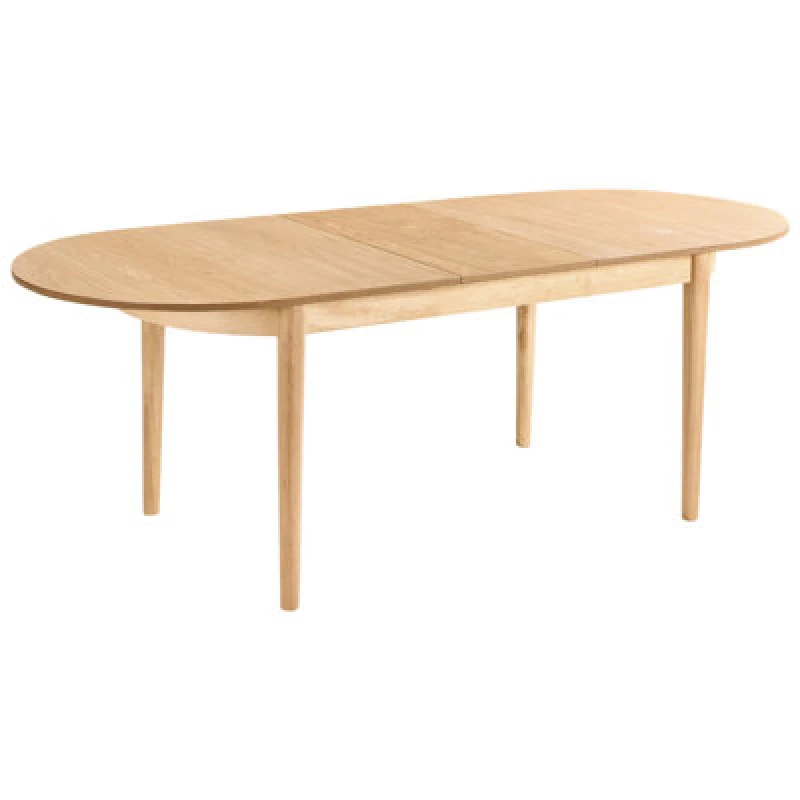 Image of Beliani Extending Dining Table Larto Light Ash Wood 180/220 Cm 90 Cm