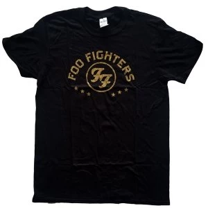 Image of Foo Fighters - Arched Stars Unisex Large T-Shirt - Black