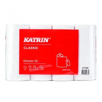 image of Katrin Classic Kitchen Roll 50 Sheet Pack of 32 47789