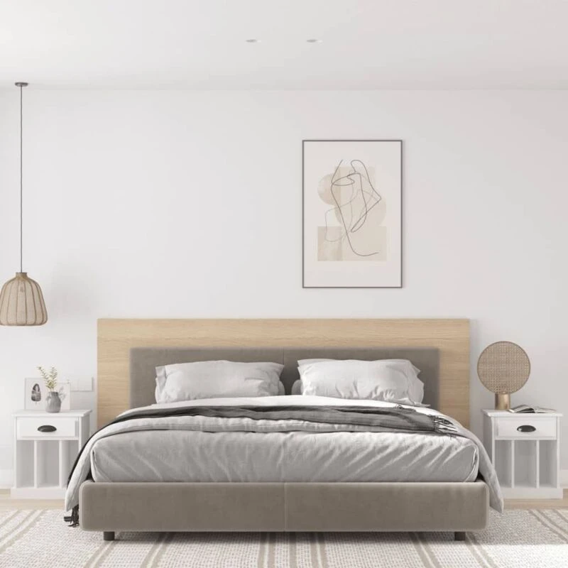 Image of VIDAXL Bedside Cabinets 2 pcs White 43x36x50cm Vidaxl 8720845792350