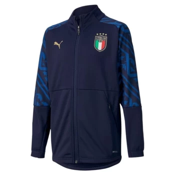 image of Puma Italy Stadium Jacket Junior Boys - Blue