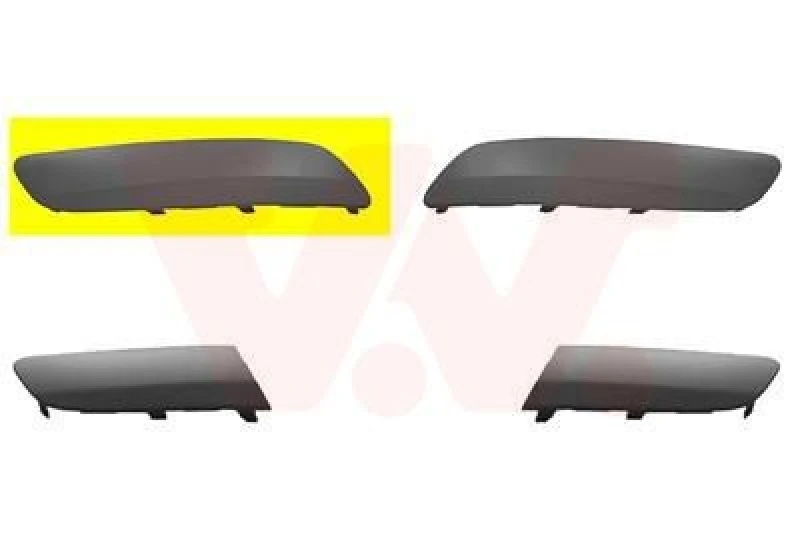 Image of VAN WEZEL Bumper cover VAN WEZEL 5886582
