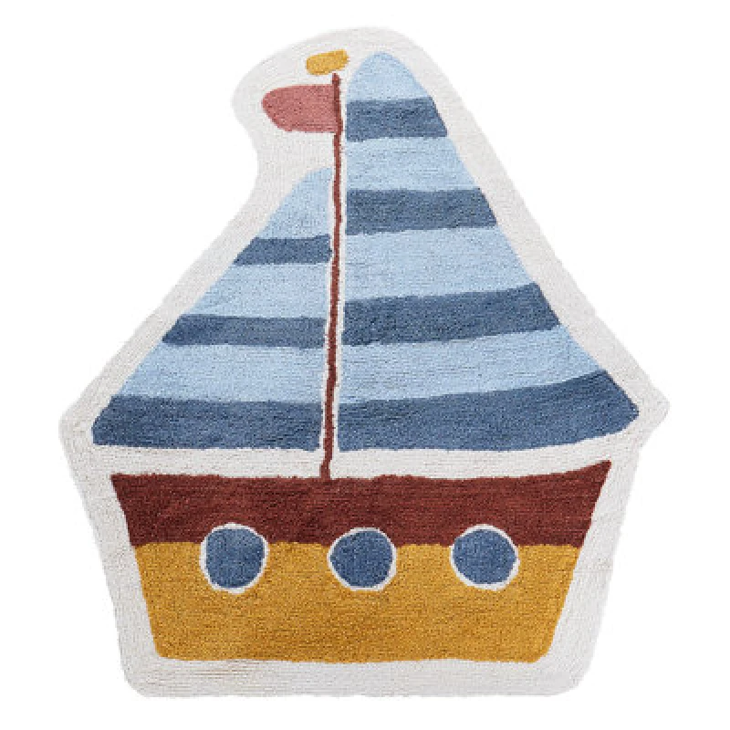 Image of Beliani Kids Rug Speti Multicolour 105 X 120 Cm Cotton