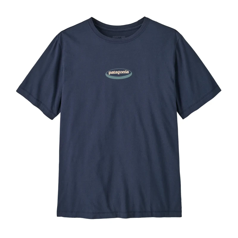 Image of T-Shirt Patagonia Oval Logo Bleu Male S