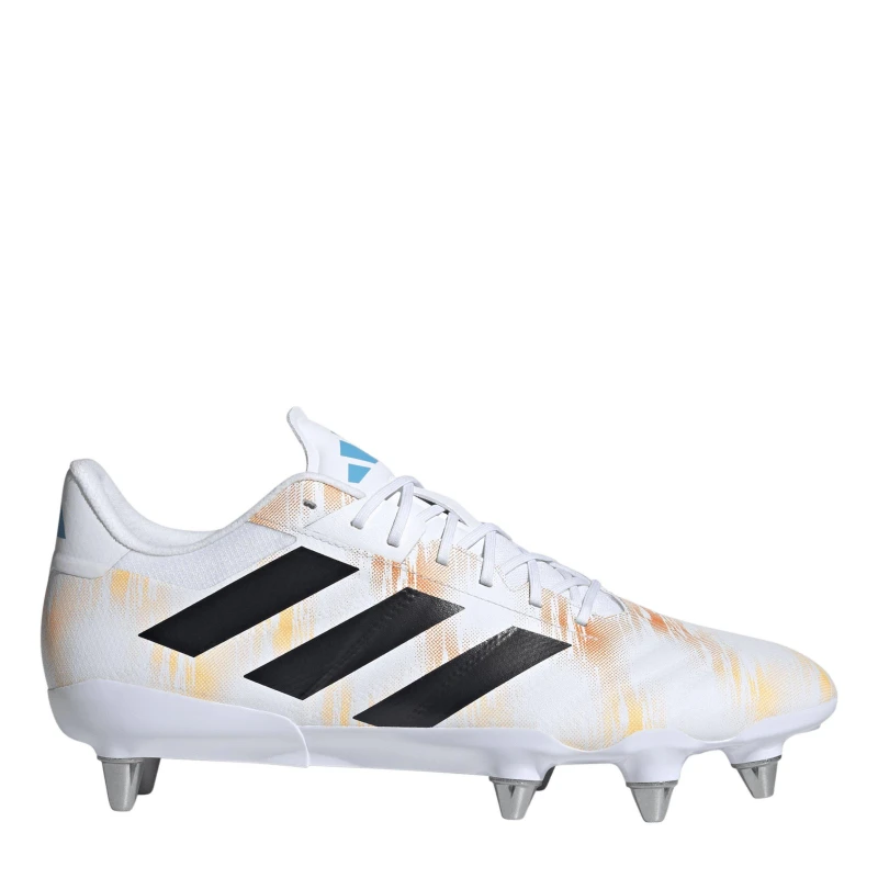 Image of adidas Kakari RS Adults Soft Ground Rugby Boots Wht/Blk/luc male 8 (42)