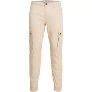 Image of Jack and Jones Warner Cargo Trousers - Beige