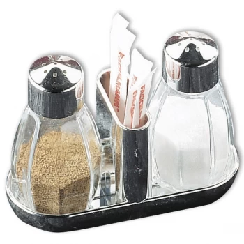 image of Fackelmann Salt & Pepper Set With Toothpick Holder 45ml