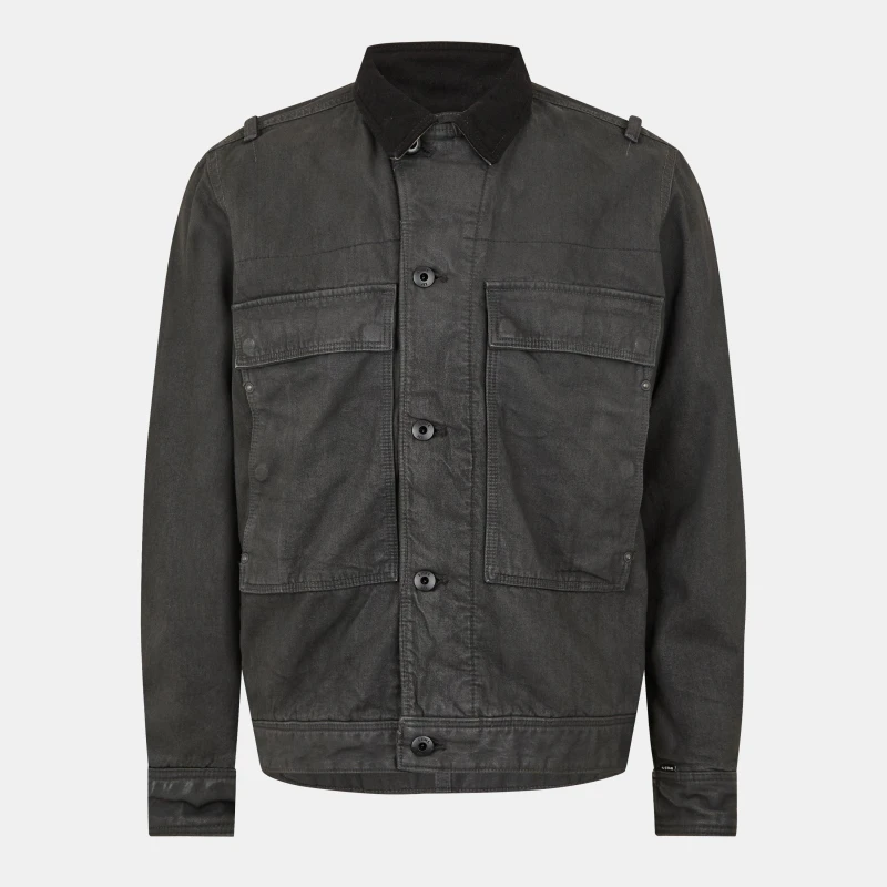 Image of G Star Mens Utility Cotton Padded Field Jacket Magma Cobbler male Medium