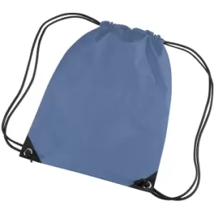 image of Premium Gymsac Water Resistant Bag (11 Litres) (Pack Of 2) (One Size) (Airforce Blue) - Bagbase