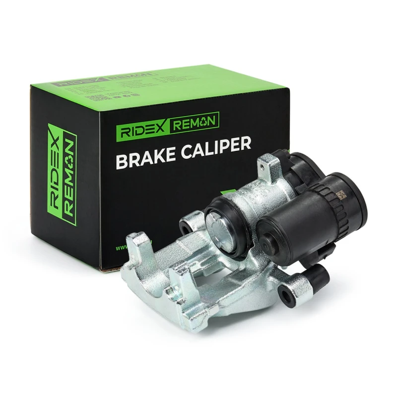 Image of RIDEX REMAN 78B2363R Brake caliper Rear Axle Left, for vehicles with electric parking brake Grey Cast Iron Brake Caliper (78)