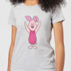 Disney Winnie The Pooh Piglet Classic Womens T-Shirt - Grey - L