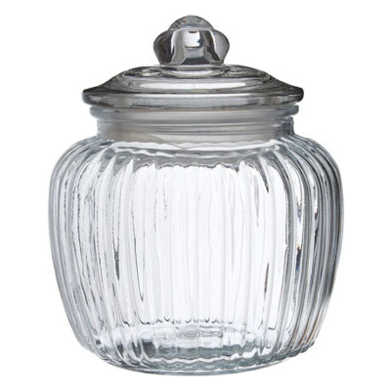 Image of Premier Housewares Vintage Design Glass Storage Jar - 1320ml Clear