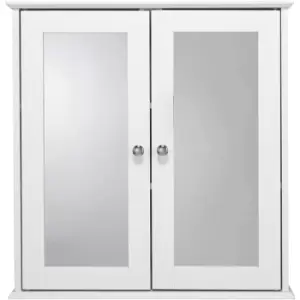 image of Croydex - Ashby White Wood Double Door Cabinet FSCP