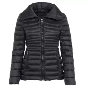 image of 2786 Womens/Ladies Contour Quilted Jacket (S) (Black)