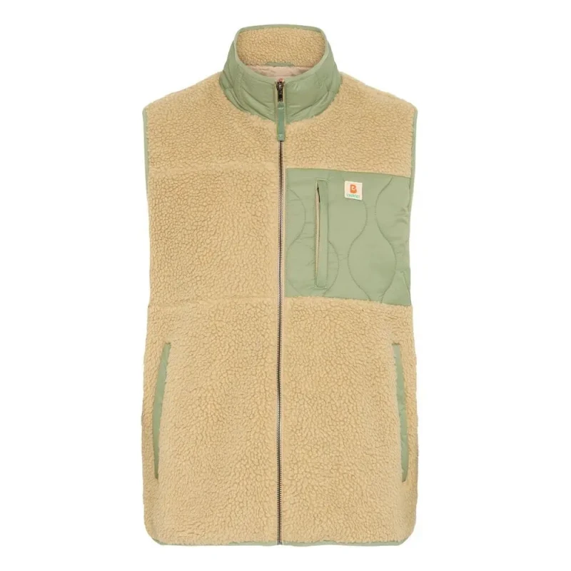 Image of Blend Sleeveless fleece Blend Sun Beige Male L