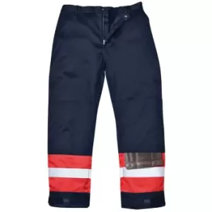 image of Portwest FR56NARM - sz M Bizflame Plus Trouser - FR56 Navy Regular